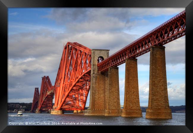 The Forth Railway Bridge, Scotland Framed Print by Alan Crawford