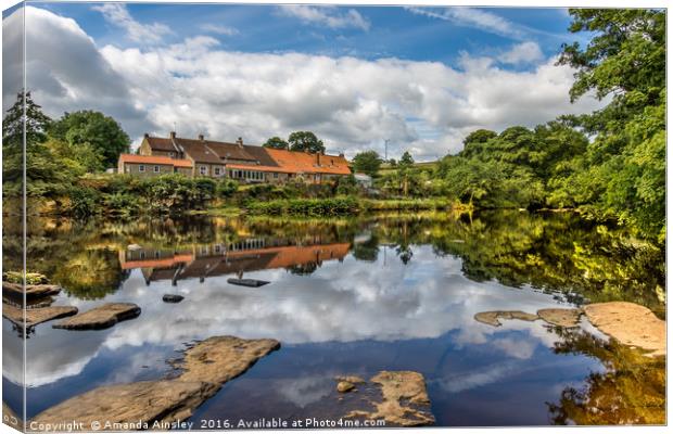 Reflections at Wycliffe  Canvas Print by AMANDA AINSLEY