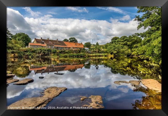 Reflections at Wycliffe  Framed Print by AMANDA AINSLEY