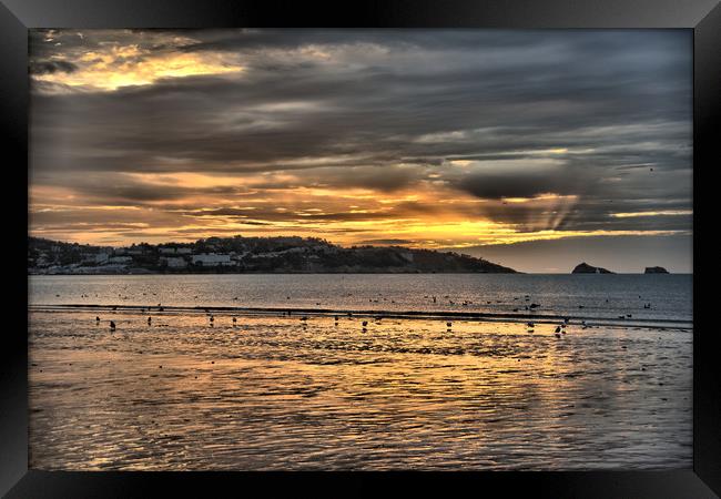              Torquay View                        Framed Print by kevin wise
