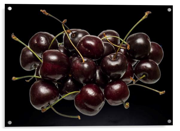 Fresh Cherries Acrylic by David French