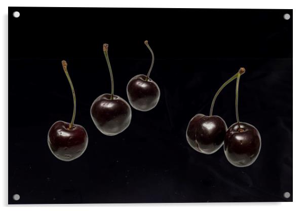 Fresh Cherries Acrylic by David French