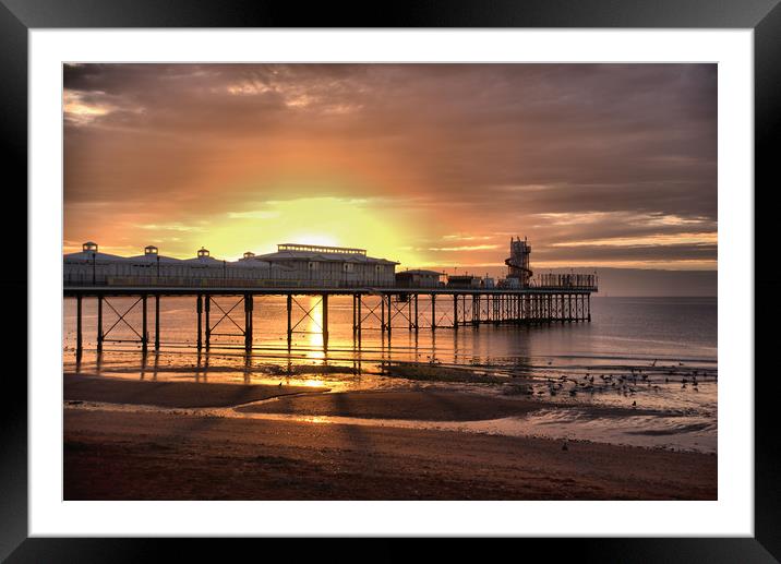 Paignton Pier 1                                    Framed Mounted Print by kevin wise