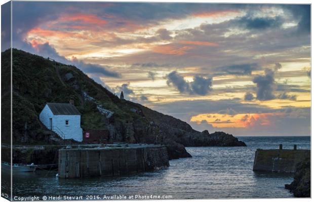 Porthgain Harbour in Pembrokeshire, Wales Canvas Print by Heidi Stewart