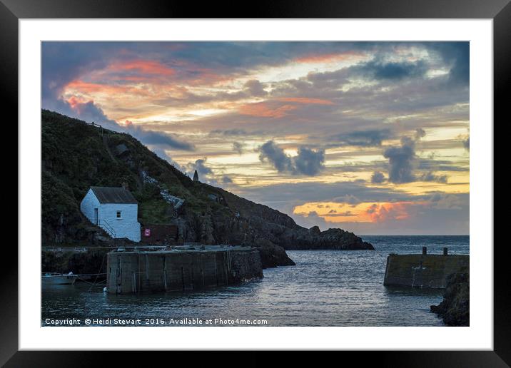 Porthgain Harbour in Pembrokeshire, Wales Framed Mounted Print by Heidi Stewart