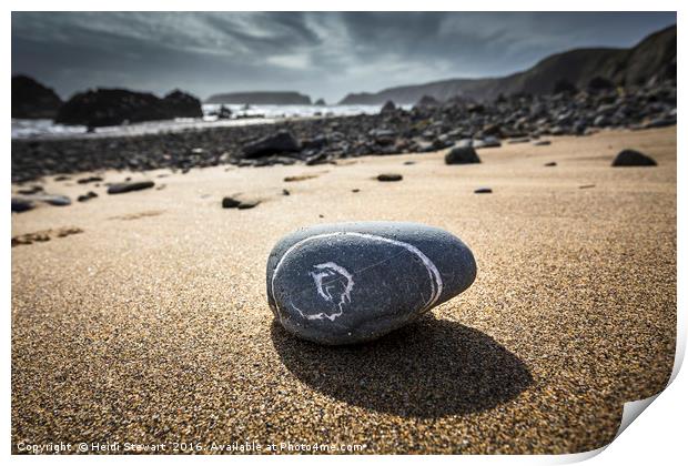 Marloes Sands in Pembrokeshire, Wales UK Print by Heidi Stewart