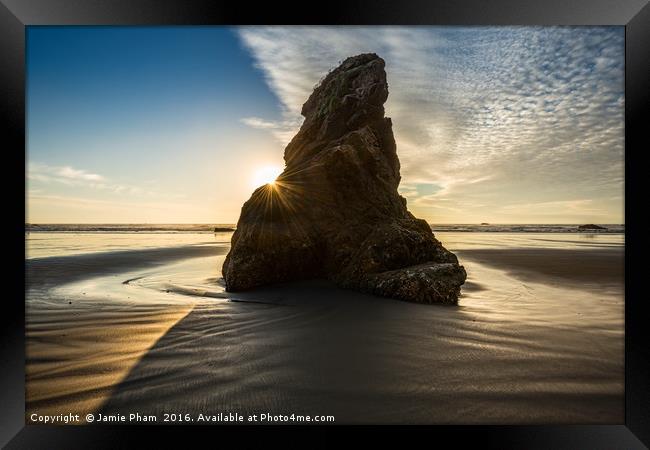 Ruby Beach in Olympic National Park located in Was Framed Print by Jamie Pham
