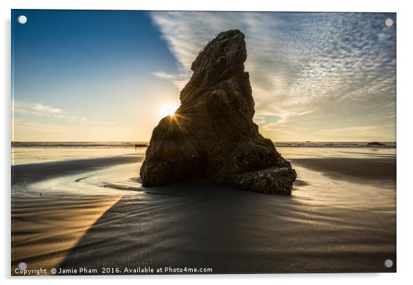 Ruby Beach in Olympic National Park located in Was Acrylic by Jamie Pham