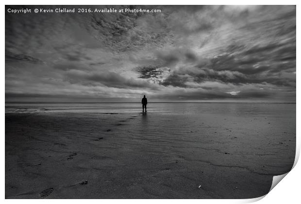 Deserted Beach Print by Kevin Clelland