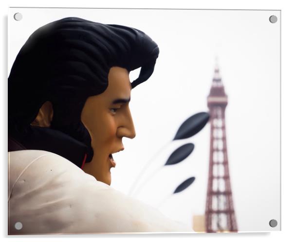 Elvis Acrylic by Victor Burnside