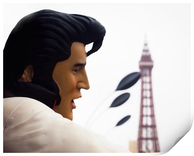 Elvis Print by Victor Burnside