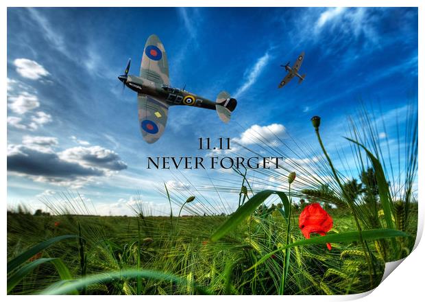  Always Remembered-Never Forget  Print by Stephen Ward
