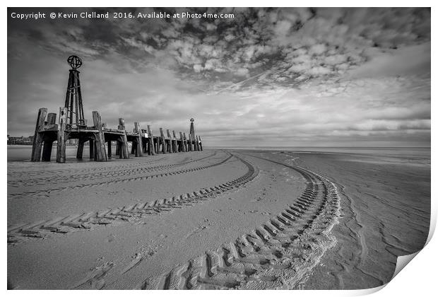 Old Pier Print by Kevin Clelland