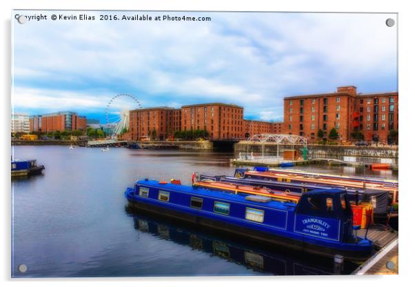 Liverpool Albert dock Acrylic by Kevin Elias