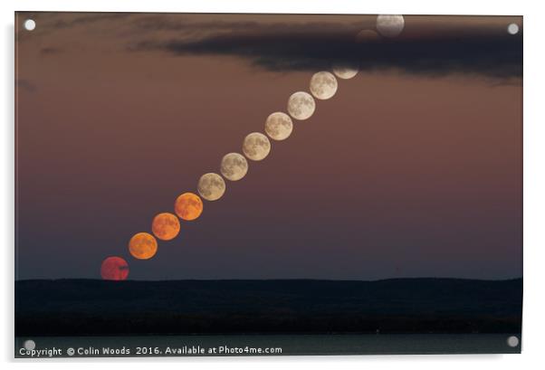 Moonrise Sequence Acrylic by Colin Woods