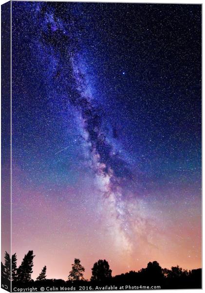 The Milky Way Canvas Print by Colin Woods
