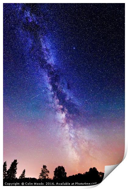 The Milky Way Print by Colin Woods