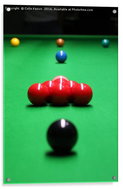 Snooker Acrylic by Colin Keown