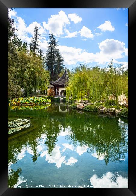 Beautiful Chinese Garden at the Huntington Library Framed Print by Jamie Pham