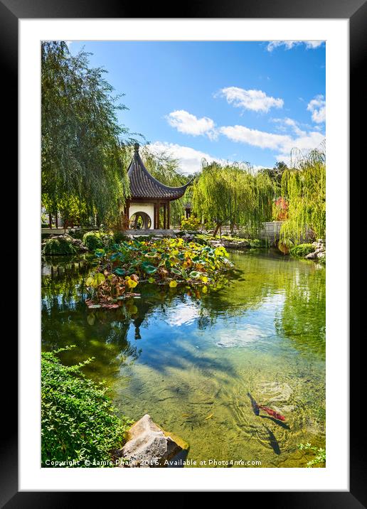 Beautiful Chinese Garden at the Huntington Library Framed Mounted Print by Jamie Pham
