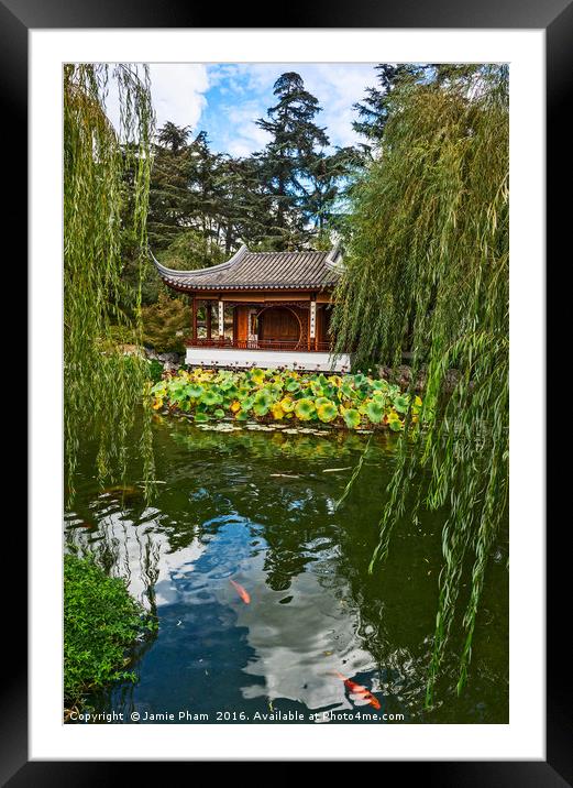 Beautiful Chinese Garden at the Huntington Library Framed Mounted Print by Jamie Pham