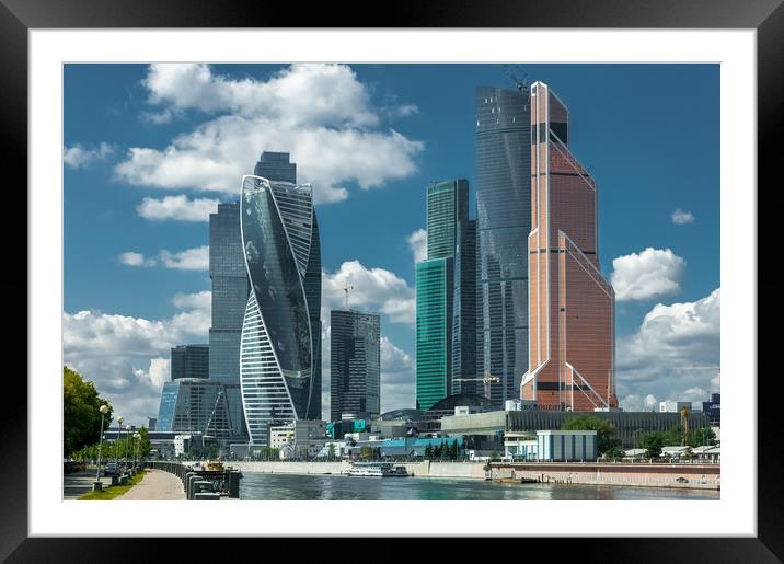 Business center "Moscow-city". Framed Mounted Print by Valerii Soloviov