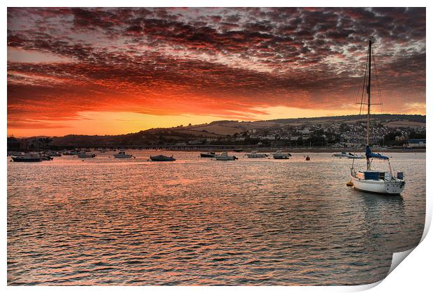 Teignmouth sunset 1                                Print by kevin wise