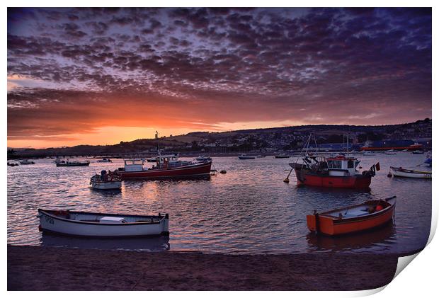 Teignmouth sunset 2                                Print by kevin wise