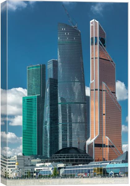 Business center "Moscow-city". Canvas Print by Valerii Soloviov