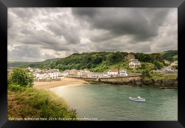 Combe Martin Framed Print by Stephen Mole