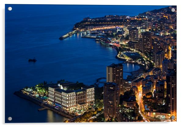Monte Carlo at Night Acrylic by Arterra 