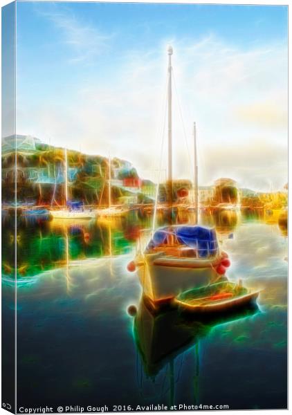 Boating In Cornwall Canvas Print by Philip Gough