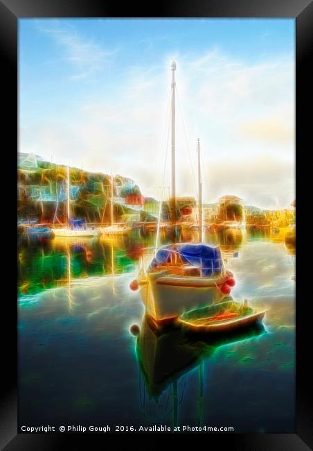 Boating In Cornwall Framed Print by Philip Gough