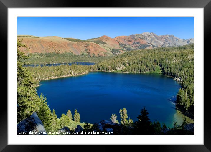 Lake George and Lake Marry Framed Mounted Print by Chon Kit Leong