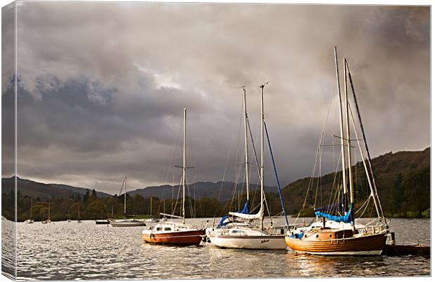 Boats at Windermere Canvas Print by Jeni Harney