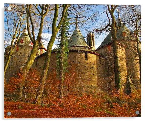Castell Coch-Cardiff-Wales. Acrylic by paulette hurley
