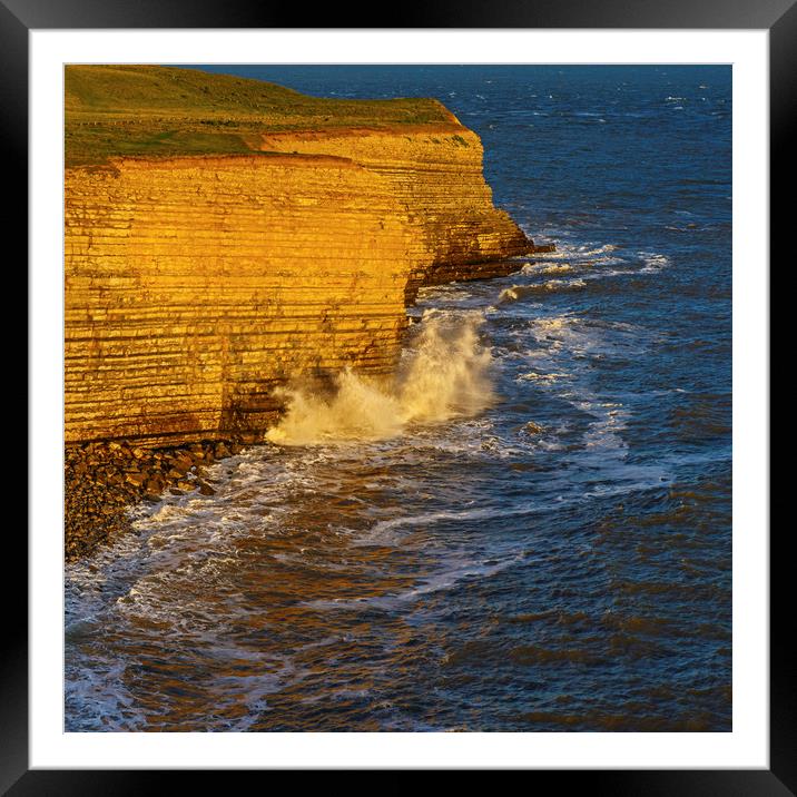 The Cliffs at Nash Point Glamorgan Heritage Coast  Framed Mounted Print by Nick Jenkins