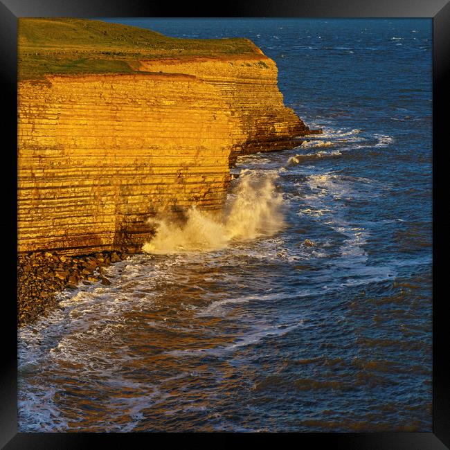 The Cliffs at Nash Point Glamorgan Heritage Coast  Framed Print by Nick Jenkins