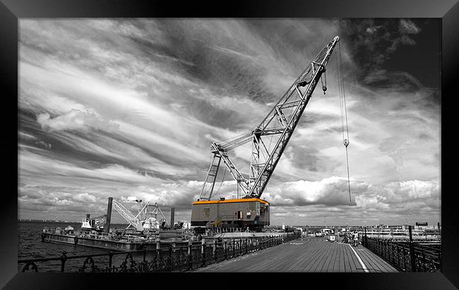 Ryde a big crane..! Framed Print by Rob Hawkins