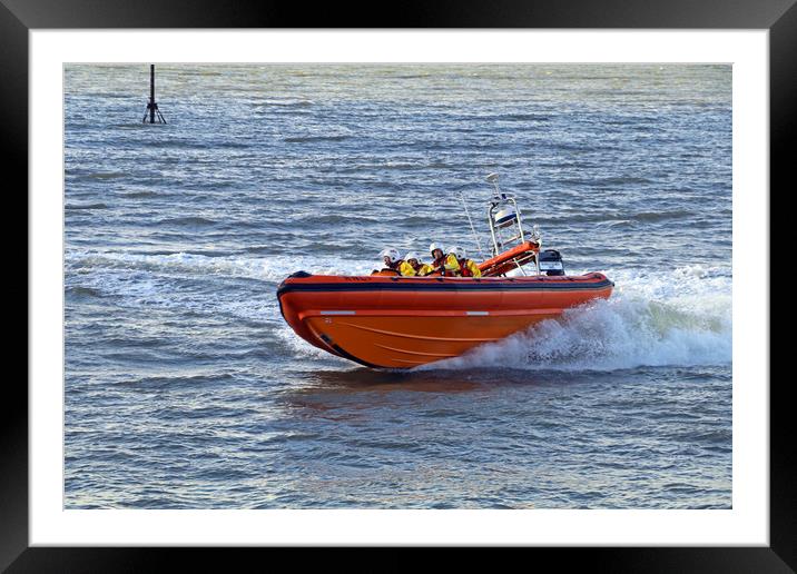 Minehead Lifeboat Framed Mounted Print by Tony Murtagh