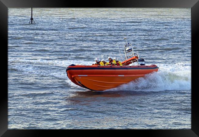 Minehead Lifeboat Framed Print by Tony Murtagh