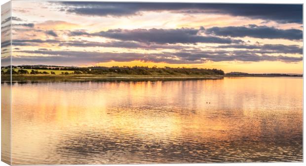 The Beautiful Budle Bay, Bamburgh....... Canvas Print by Naylor's Photography