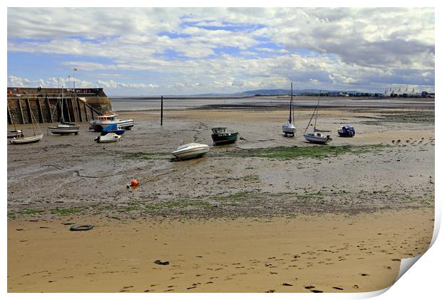 Minehead Harbour Print by Tony Murtagh