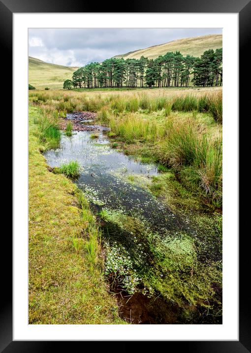 Upper Neuadd Landscape in the Brecon Beacons  Framed Mounted Print by Nick Jenkins