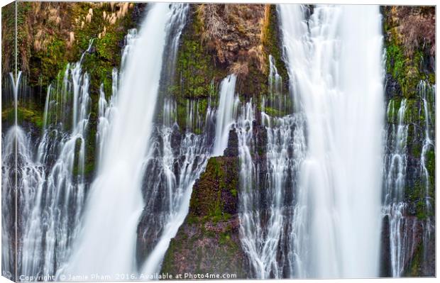 Burney Falls, one of the most beautiful waterfalls Canvas Print by Jamie Pham