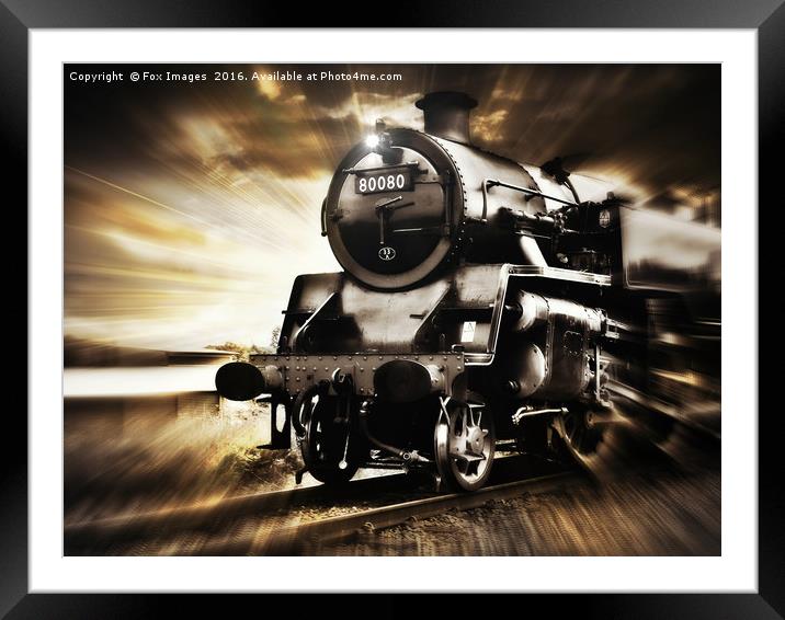 East lancs railway 80080 Framed Mounted Print by Derrick Fox Lomax