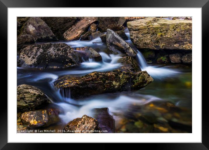 Gentle Flow Framed Mounted Print by Ian Mitchell