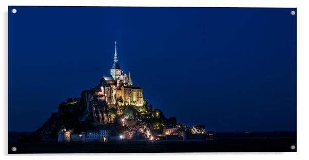 Le Mont Saint-Michel, Lower Normandy, France Acrylic by Arterra 