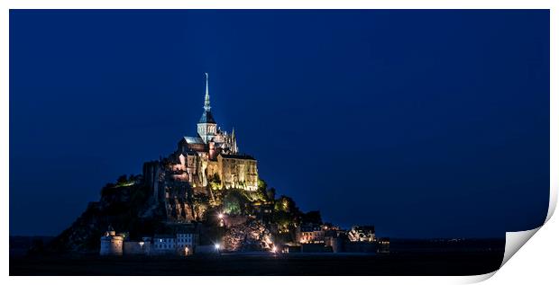 Le Mont Saint-Michel, Lower Normandy, France Print by Arterra 