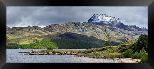 Loch Maree and Slioch in the Scottish Highlands Framed Print by Arterra 